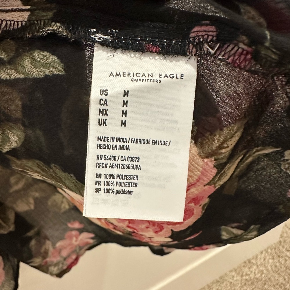American Eagle Outfitters Floral Sheer Kimono Size Medium EUC - Picture 5 of 5